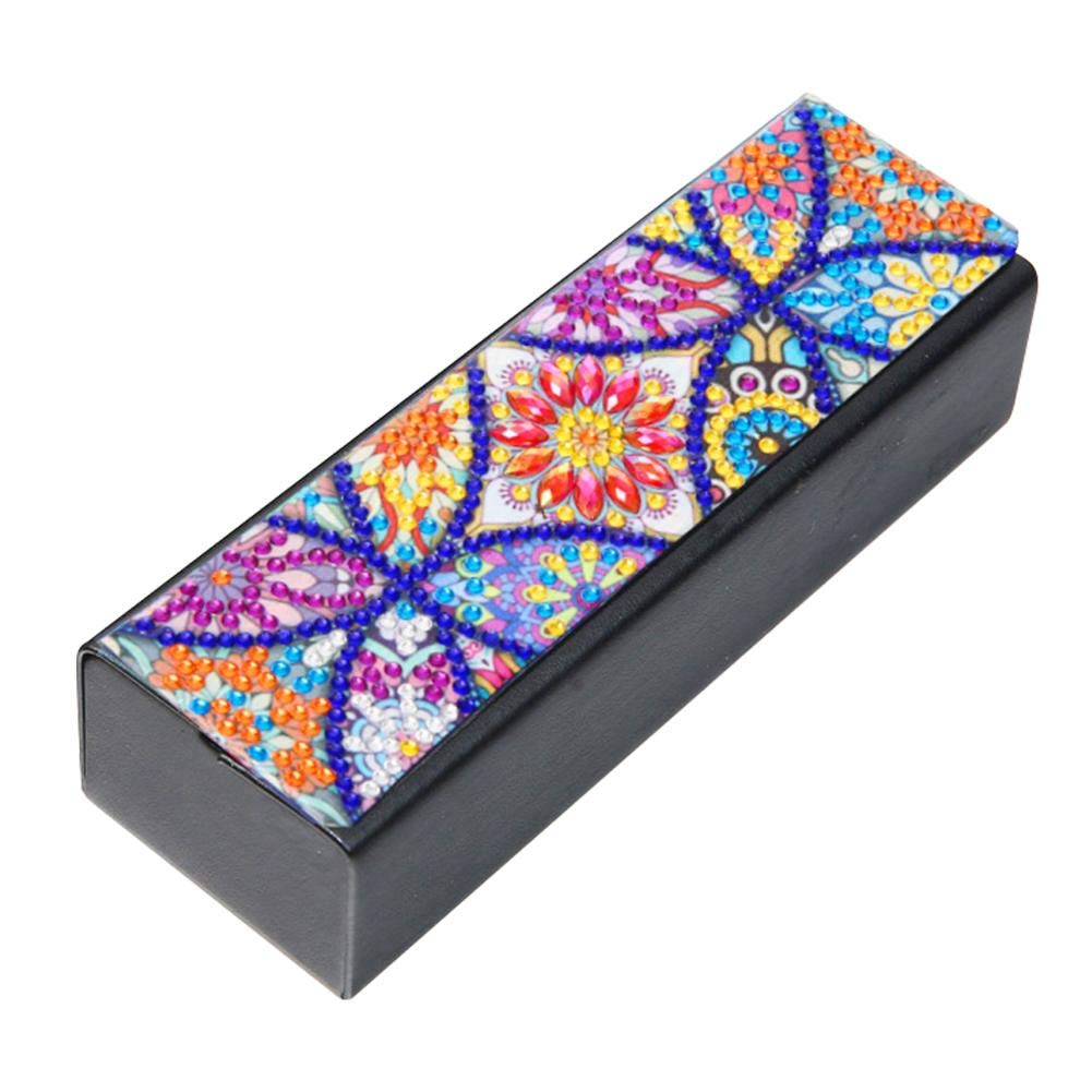 CRGANGZY DIY Diamonds Painting Box Crystal Diamond Eye Glasses Box Handmade Art Crafts Creative Funny Handcrafts Portable