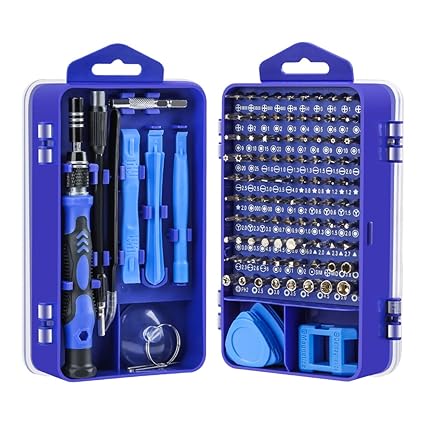Lifegoo Precision Screwdriver Set, Upgrade 121 in 1 Magnetic Eyeglass Repair Tool Kit for iPhone/Mac/iPad/Laptop/Xbox Series/PS3/4/Nintendo Switch/Watch/PC/Camera/Electronic with Case & Magnetic Pad