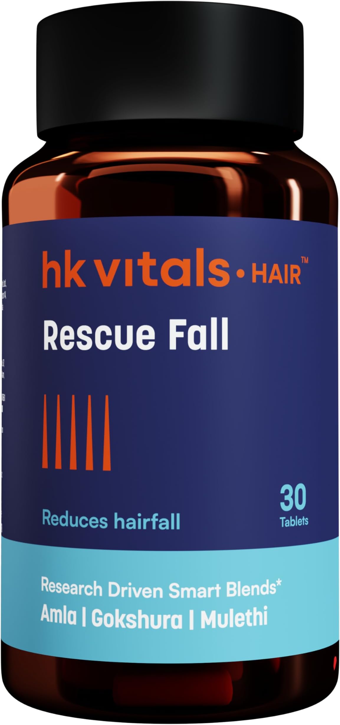 hk vitals Hair Rescue Fall, 30 Tablets | Helps Reduce Hairfall & Supports Hair Growth