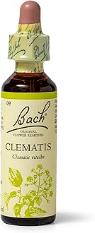 Bach Original Flower Remedies (Clematis) Live The Day, Be Focused, Emotional Wellness, Natural Flower Essence, 20ml