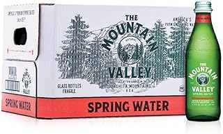 Mountain Valley Glass Spring Water 333ML 11.3 FL OZ 12 Packed in a Voodoux Sales Package