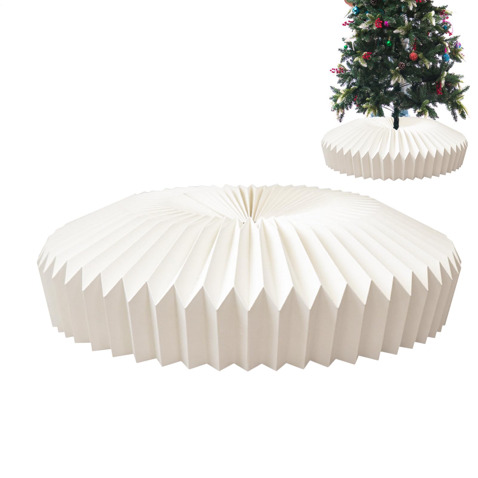 Col d'arbre de Noël réglable pour sublimer l'ambiance chaleureuse du salon