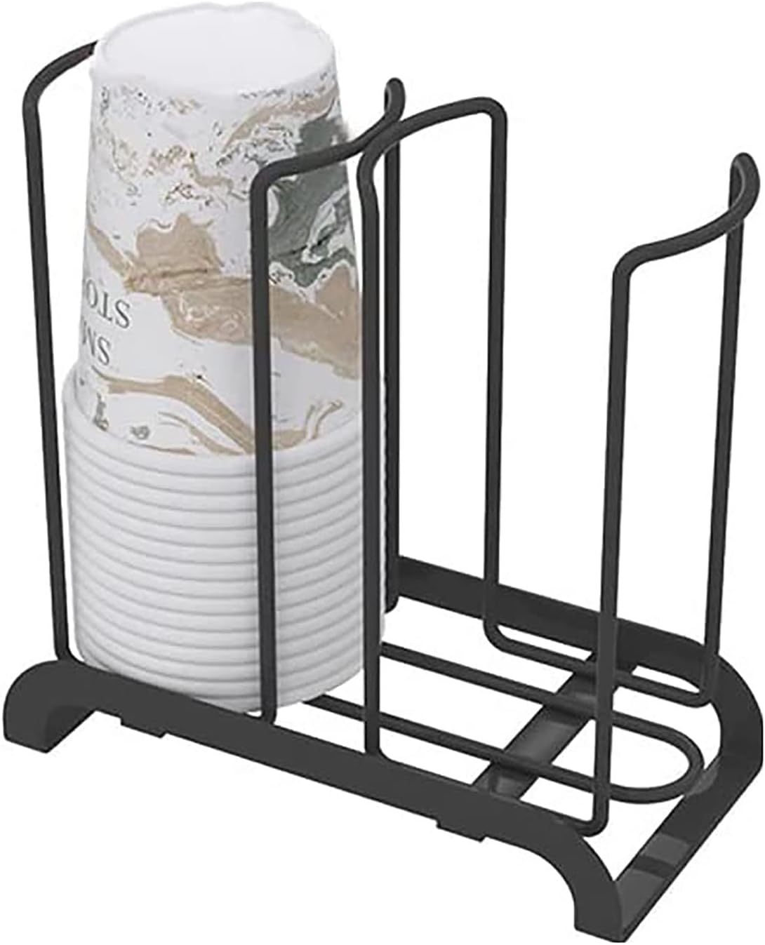 紙コップホルダー おしゃれ ウォーターサーバー 黒 コップスタンド 洗面所 紙コップ ホルダー ディスペンサー マグネット コップ置き場スタンド M 黑 50 Off