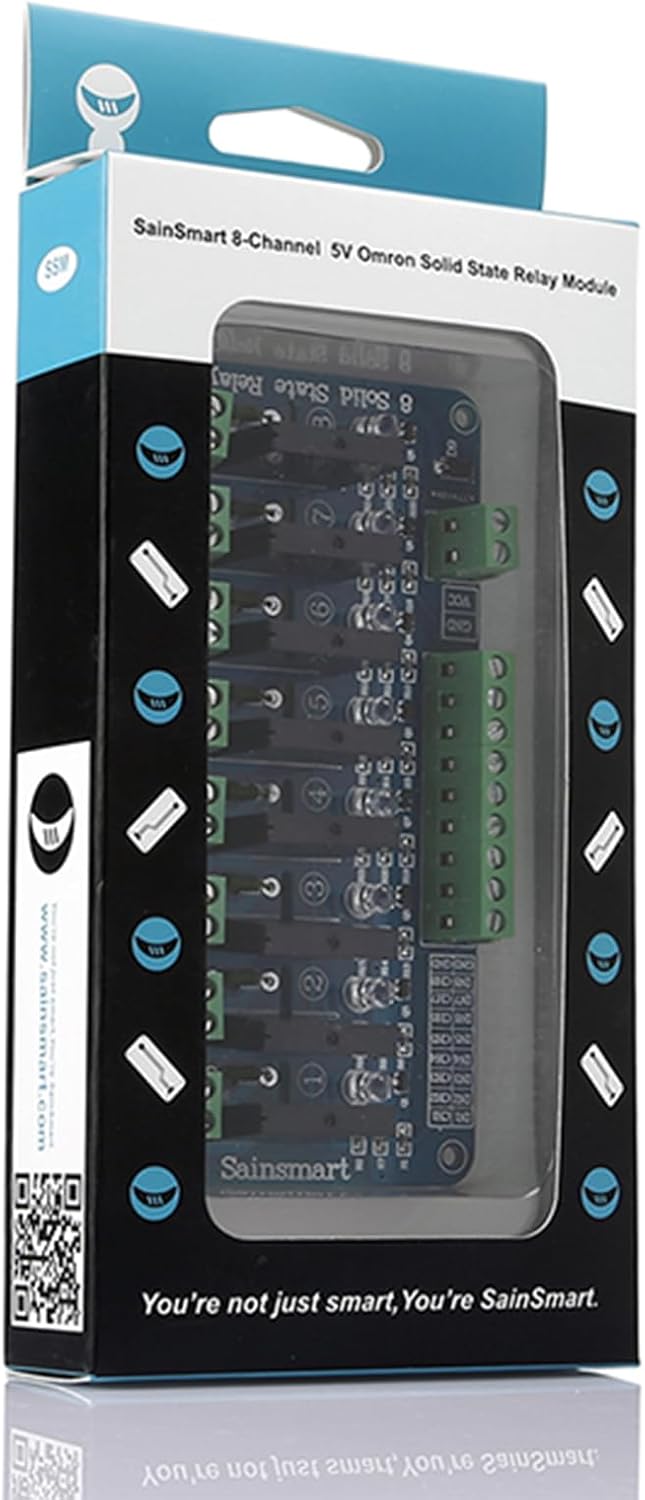 SainSmart 8-Channel 5V Solid State Relay Module Board for Arduino Uno Duemilanove MEGA2560 MEGA1280 ARM DSP PIC