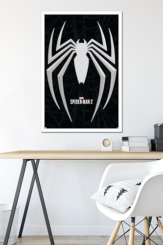 Miniatura 6 de Trends International Marvel's Spider-Man 2 - Póster de pared con icono de Peter Parker, 22.37 x 34.00 pulgadas, versión enmarcada en blanco