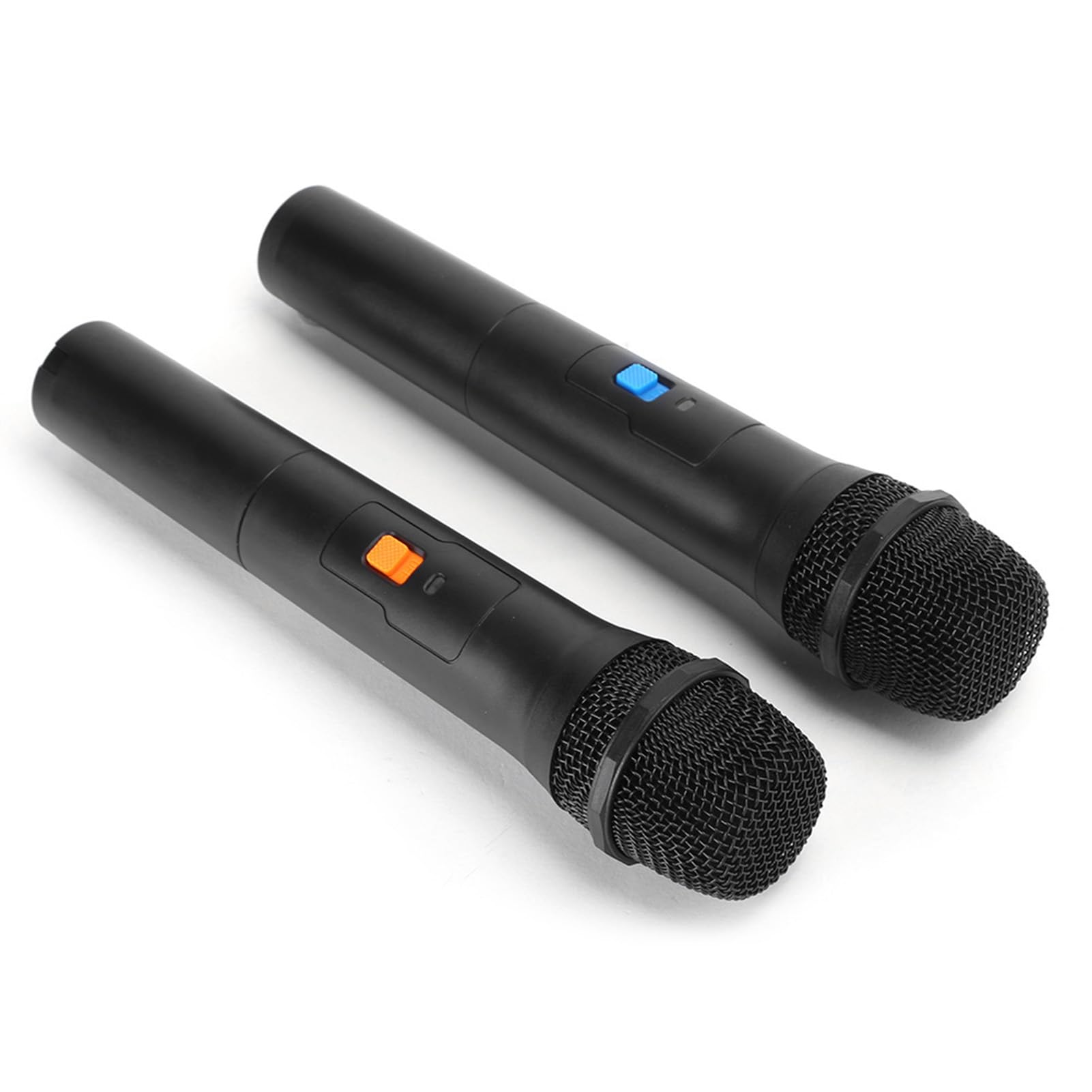 Sorandy Microfono Palmare Wireless Universale con Ricevitore USB per Karaoke, Set Microfono VHF 2 in 1 per Spettacoli Dal, (1 ricevitore con 2 microfoni)