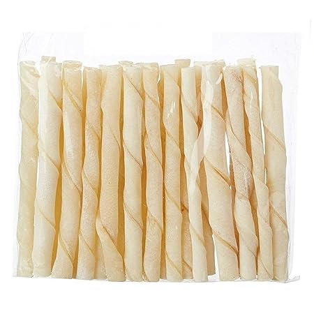 Nestor Dog Chew White Twisted Sticks Dog Treat (Pack of 1, 500 gm)