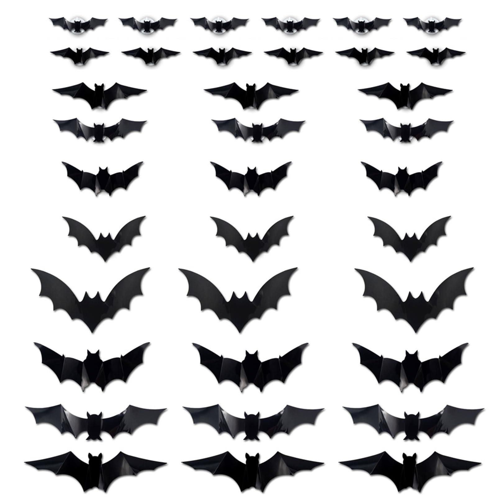 Autocollants muraux réalistes PVC Halloween avec éclairage LED