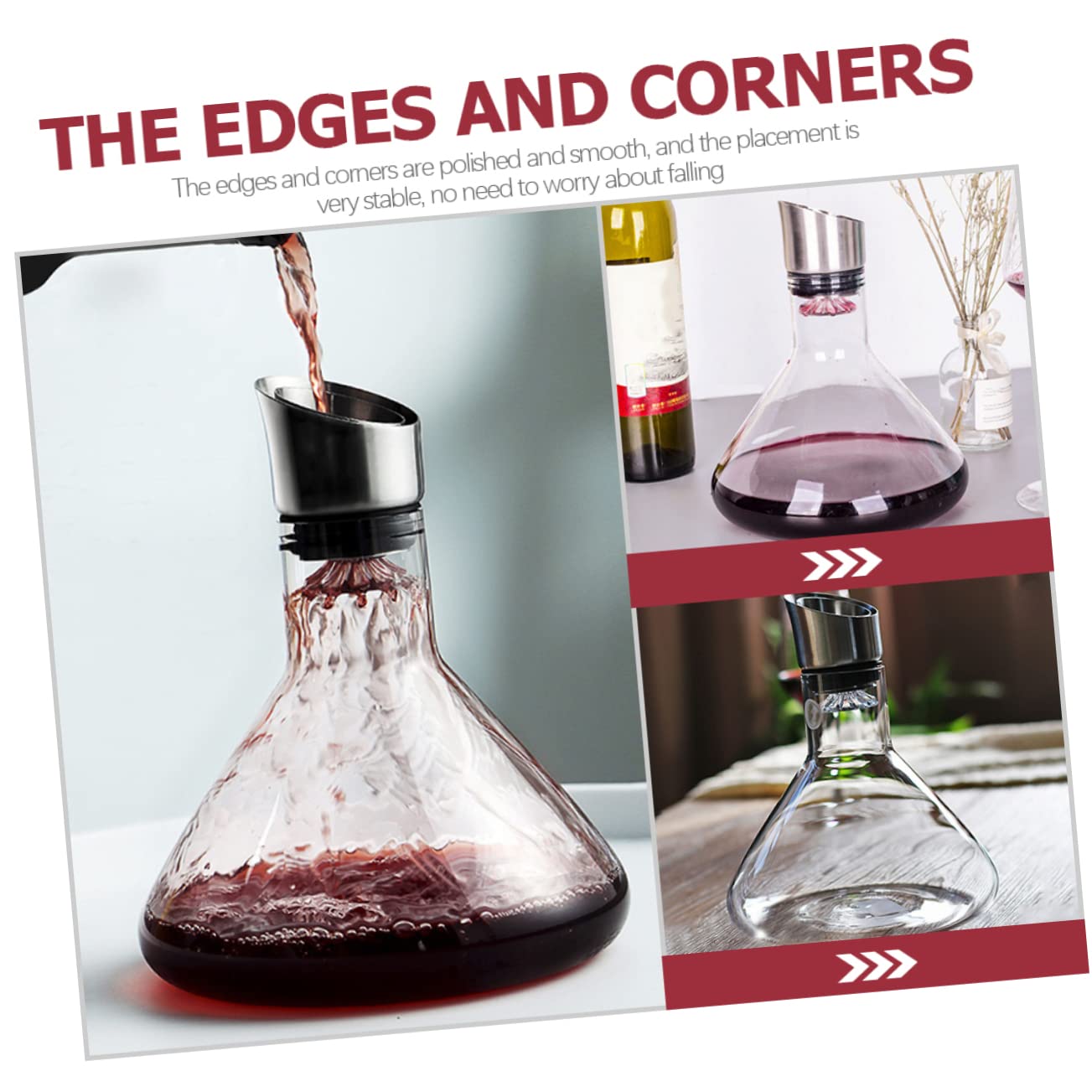 Cabilock Decantador De Vino De Borosilicato Para Bodas Jarra De Vino Para Fiestas