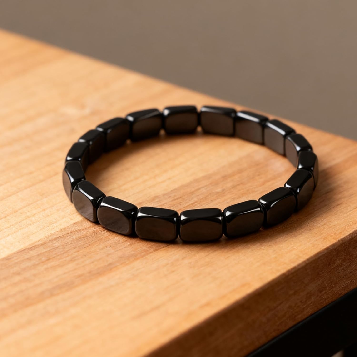 Hematite Bracelet for Men Reclaim Your Edge Confidence Natural Hematite Stone Stretch Beaded Bracelet Male Energy Inspirational Jewelry Gifts - Image 5