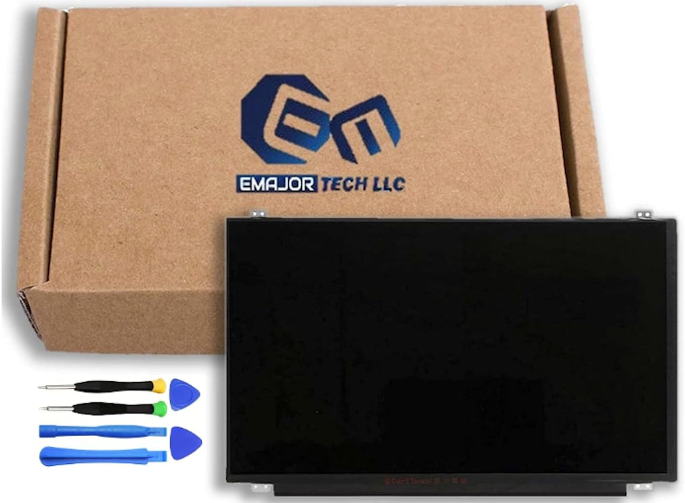 EM EMAJOR TECH New Screen Replacement for LP156WF6(SP)(L1) 1920X1080 FHD Non-Touch LCD LED Display with Tools
