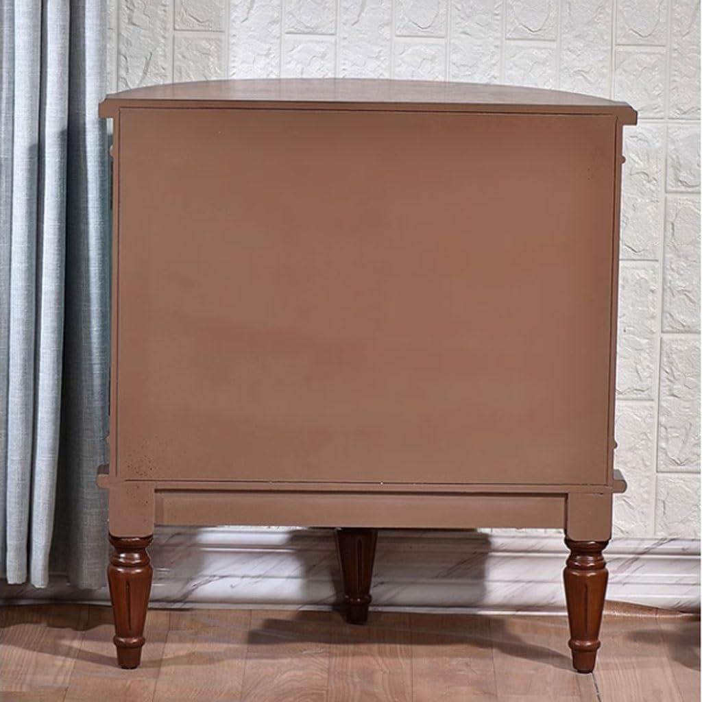 Sideboard Cabinet Home Retro Porch Cabinet Painted Foyer Entrance Board Wood Dining Side Decoration Storage Cabinet Sideboard Cabinet with Drawers