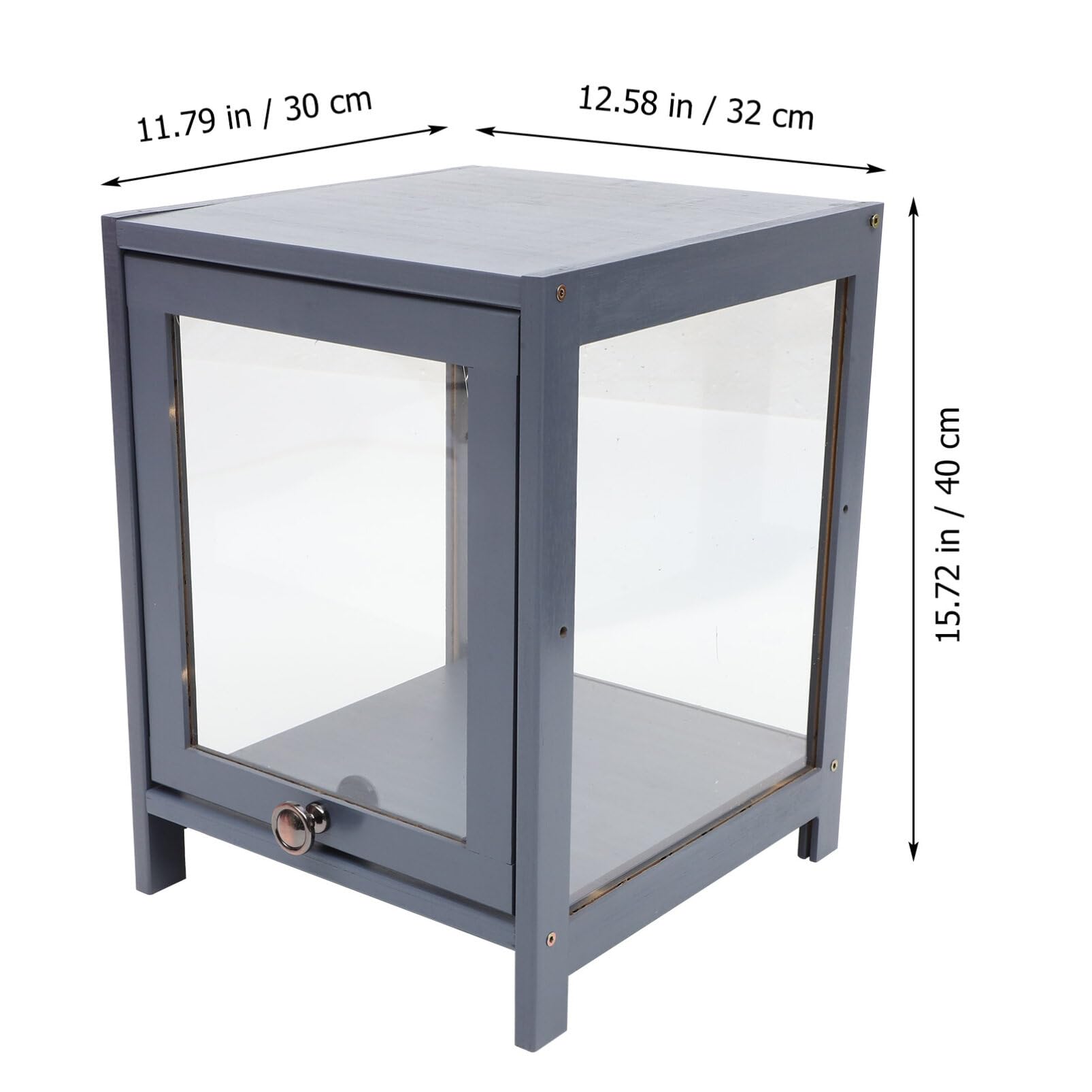 ABOOFAN Acrylic Display Case for Collectibles, Clear Display Case Cabinet Box Countertop Box Cube Organizer Stand Riser Showcase 40 X 32 cm