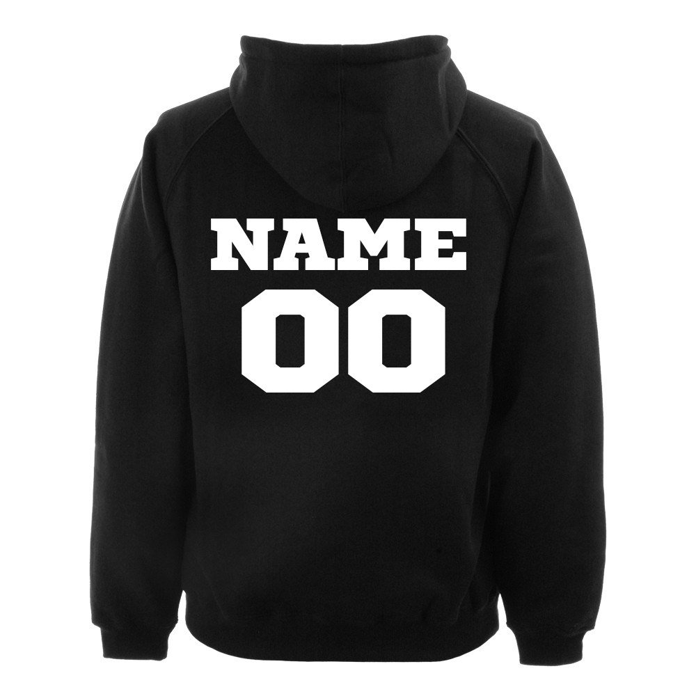 Interstate ApparelMen's Personalized Athletic Sports Team Black Pullover Hoodie Sweater Black
