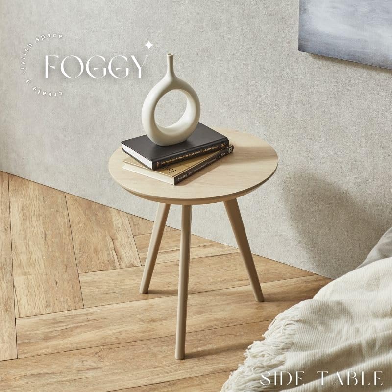 Amazon｜サイドテーブル 44cm ミニテーブル ベージュ グレージュ