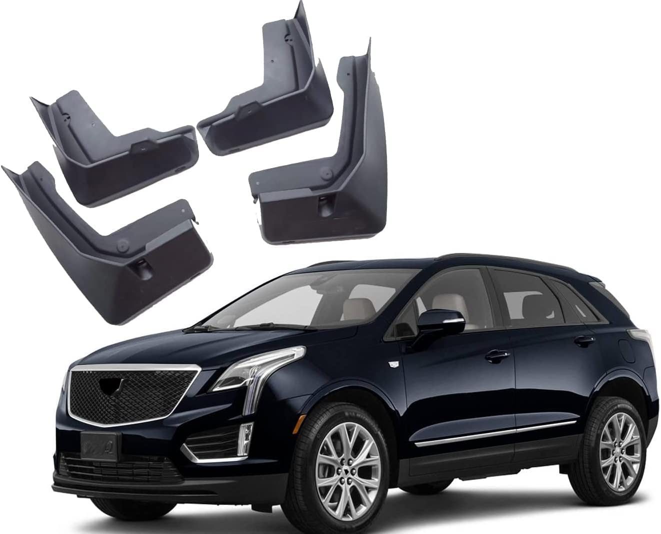 Auto Splash Guards Mud Flaps Guard, for Cadillac XT5 2018-2022 Model s Accessories Car Parts, Front Rear Mudguard Fender