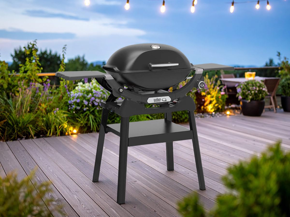 Barbacoa de gas Weber Q 2200 Negro, sobre pie, potencia 4110 W