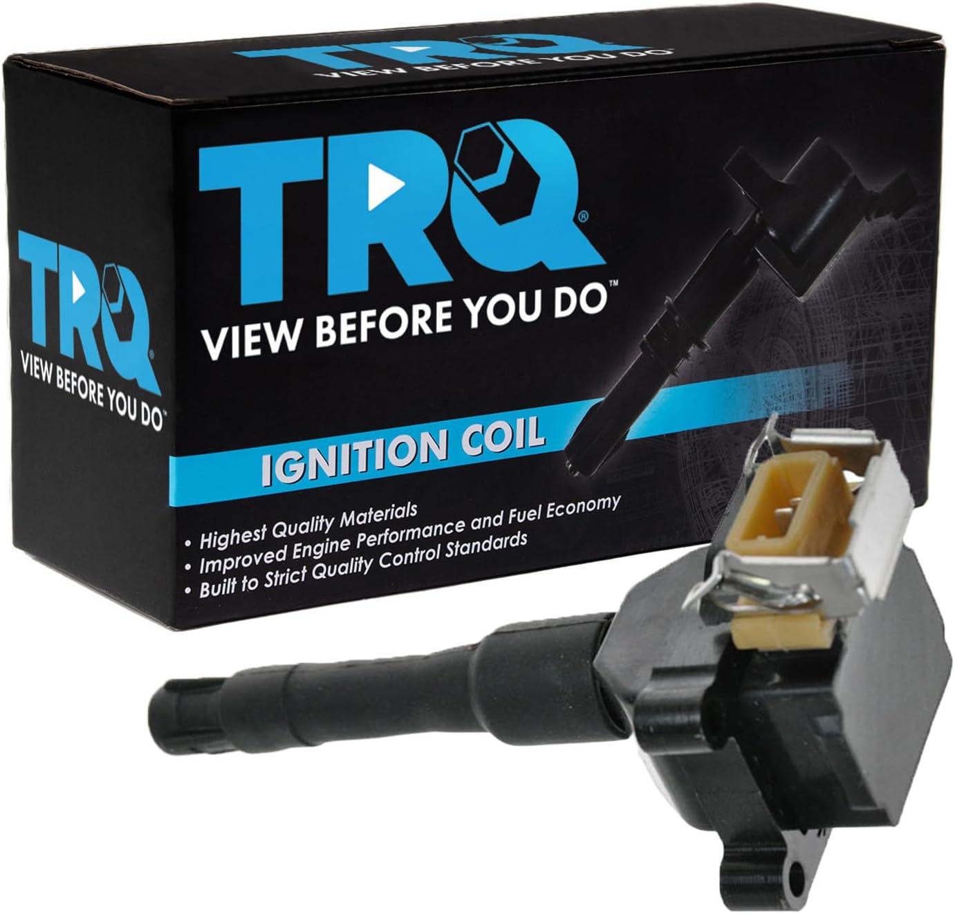 TRQ Ignition Coil Compatible with 1991-1993 BMW 318i 318is 1992-1995 325i 325is 1991-1995 525i 1993 525iT 1994-1995 530i 540i 1993-1995 740i 740iL 840Ci