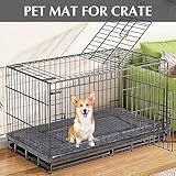 BVAGSS Orthopädisches Hundebett, Waschbar Hundekissen flauschig Hundematte, Umkehrbar Weiche und Warme Hundematte für klein mittel große Hunde XH079 (76x50x4cm,Light Grey)