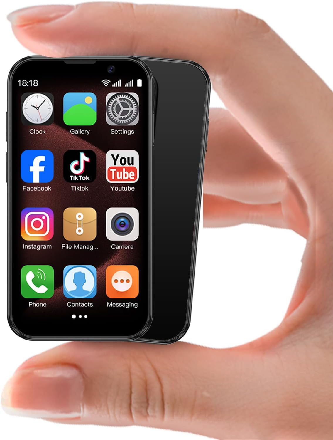 Mini Telephone 3.0″ Unlocked Mini Smartphone for Children World’s Smallest Cell Telephone Quad Core Twin Sim Card Face ID Android Compact Small Cellular Telephones for Scholar Pocket 2GB+16GB Black Mini Telephone 3.0″ Unlocked Mini Smartphone for Children World’s Smallest Cell Telephone Quad Core Twin Sim Card Face ID Android Compact Small Cellular Telephones for Scholar Pocket 2GB+16GB Black