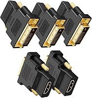 Vista 9 de CableCreation DVI to HDMI Adapter, Bi-Directional DVI Male to HDMI Female Converter, Support 1080P, 3D for PS3,PS4,TV
