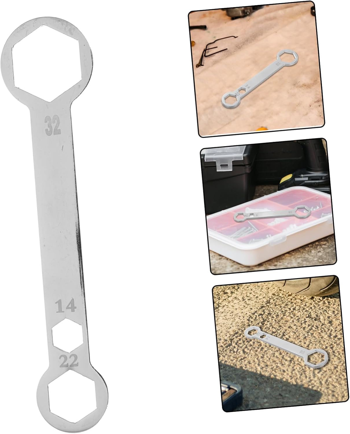 Motorcycle Maintenance Tool Axle Wrench for Front Rear Axles Tire Repair Tool Lightweight Portable