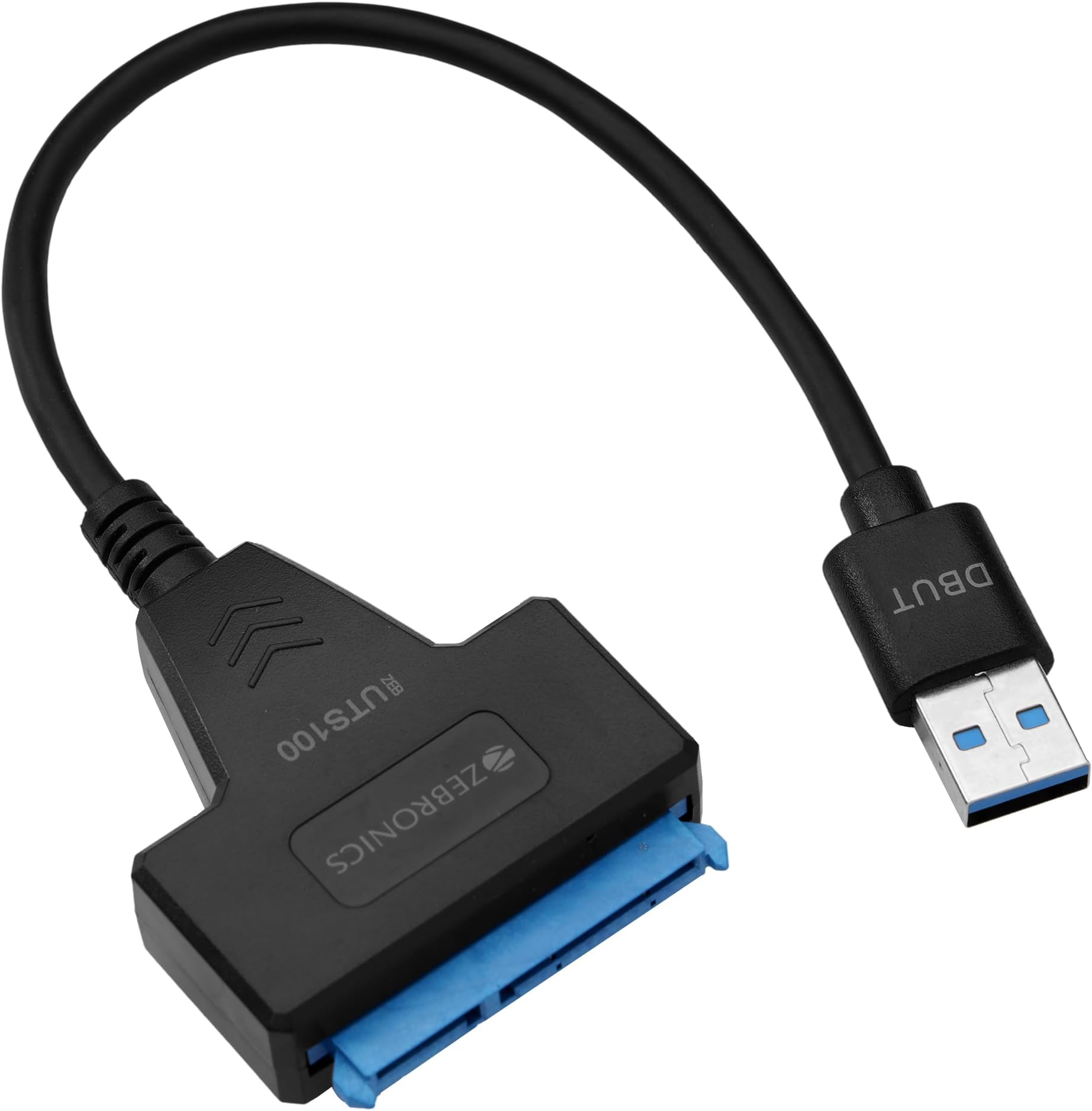 UTS100 USB 3.0 to SATA Adapter for 2.5 HDD/SSD with Plug & Play, Durable Material, Super Fast Transfer, Upto 5 Gbps, Black