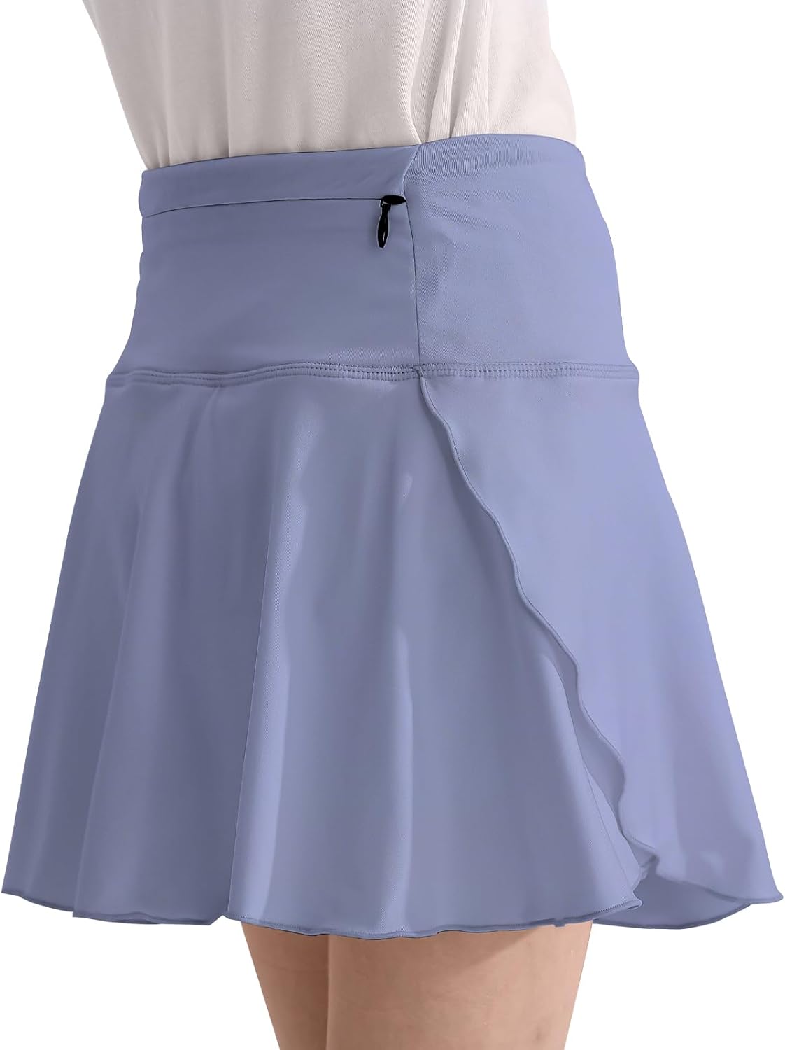 OEBLD Girls Athletic Skort High Waist Tennis Skirts with Shorts Butterfly Ruffle School Skirts with Pockets - Image 2