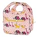 iSuperb Insulated Lunch Bag Box Tote Waterproof Cooler Bag Reusable with Adorable Animal Image Insulated Lunch Bags for Women Ladies Girls Children Kids Student Teenagers (African Animals Pink)