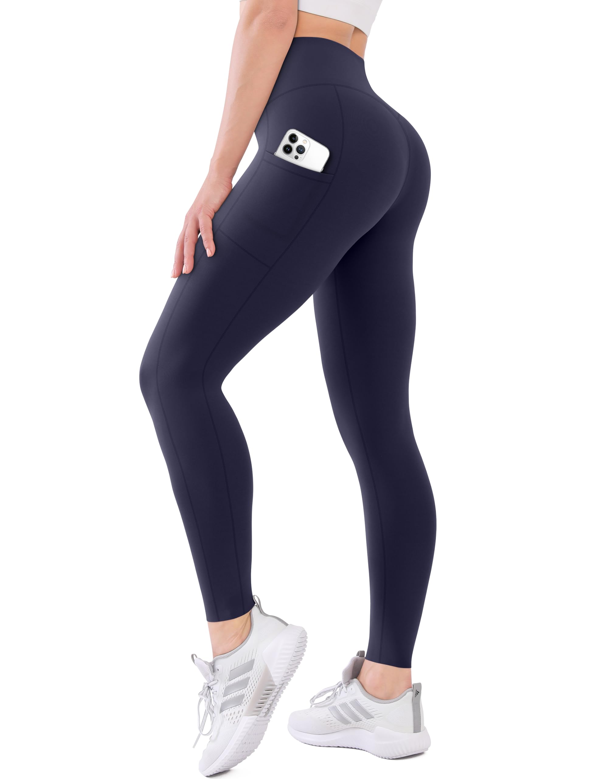High Waisted Leggings with Pockets for Women Buttery Soft Full Length Capri Workout Yoga Pants Compression Pants