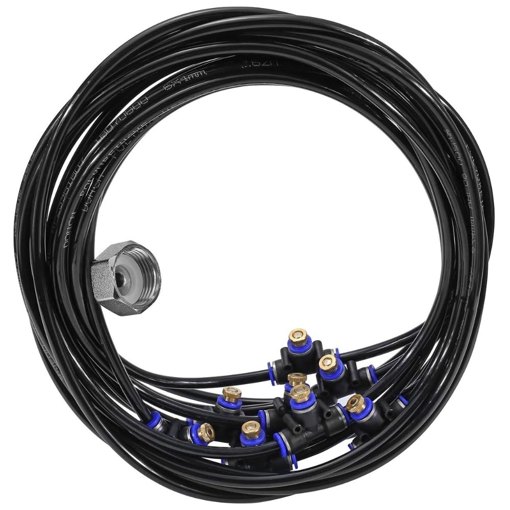 SHOP-STORY – BRUMI20M: kit completo de nebulizador exterior de 20 m para terraza, sombrilla, patio o invernadero