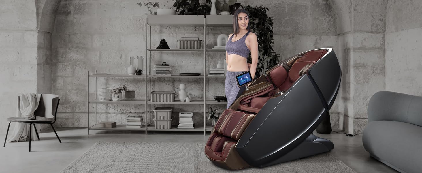 Lixo Massage Chair - LI7001, New Supreme Hybrid Massage Lounger with Artificial Intelligence System, 30 plus Innovative Massage Techniques & Dual-core System, Body Stretching Lixo Massage Chair - LI7001, New Supreme Hybrid Massage Lounger with Artificial Intelligence System, 30 plus Innovative Massage Techniques & Dual-core System, Body Stretching