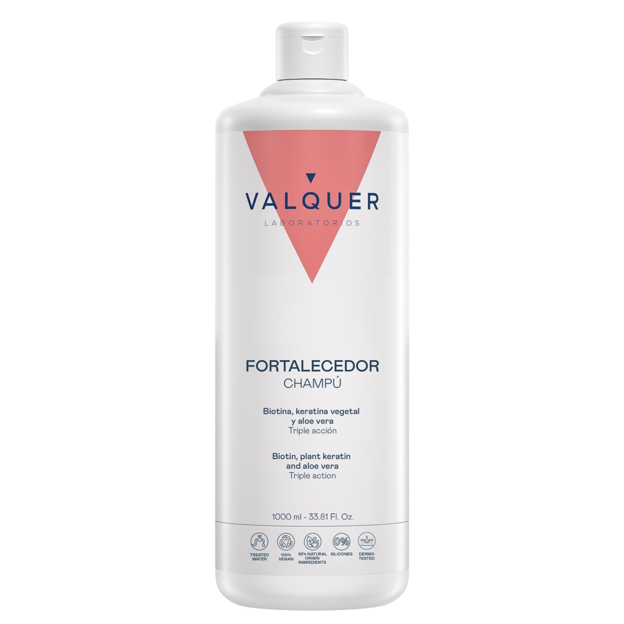 Valquer Profesional Strengthening Shampoo with Aloevera, Biotin and Vegetable Keratin - 1000 ml