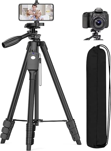 XXZU Camera Tripod,Aluminum Tripod for Camera Phone/Monopod with Remote