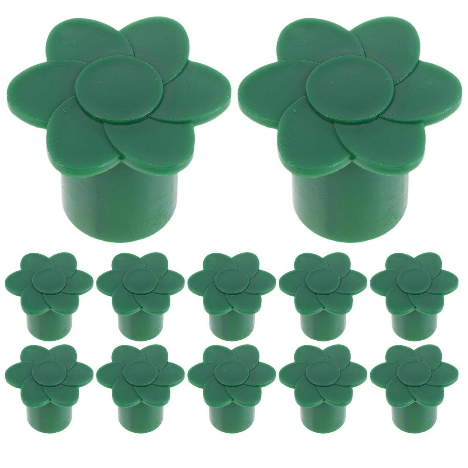 Green PP Garden Cane Caps 40Pcs for Cane and Plant Support Stick