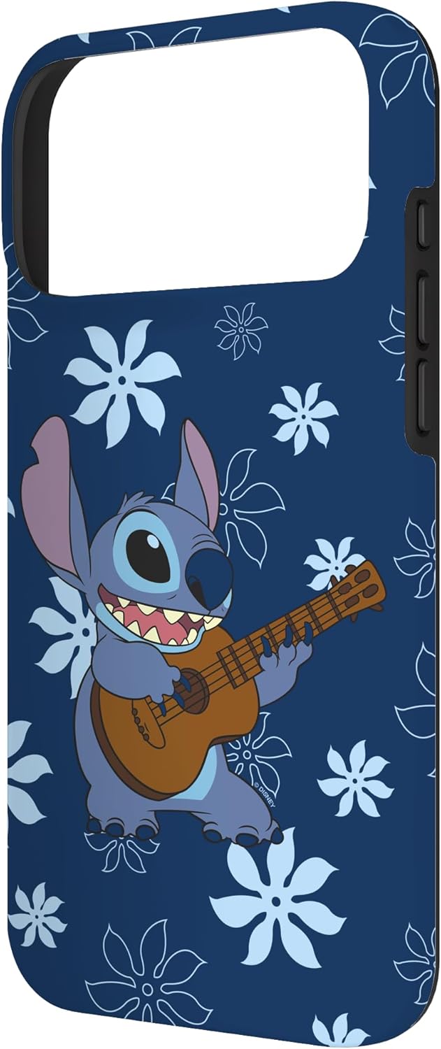 Disney Lilo & Stitch Floral Guitar Stitch Case for iPhone 17 Pro Max