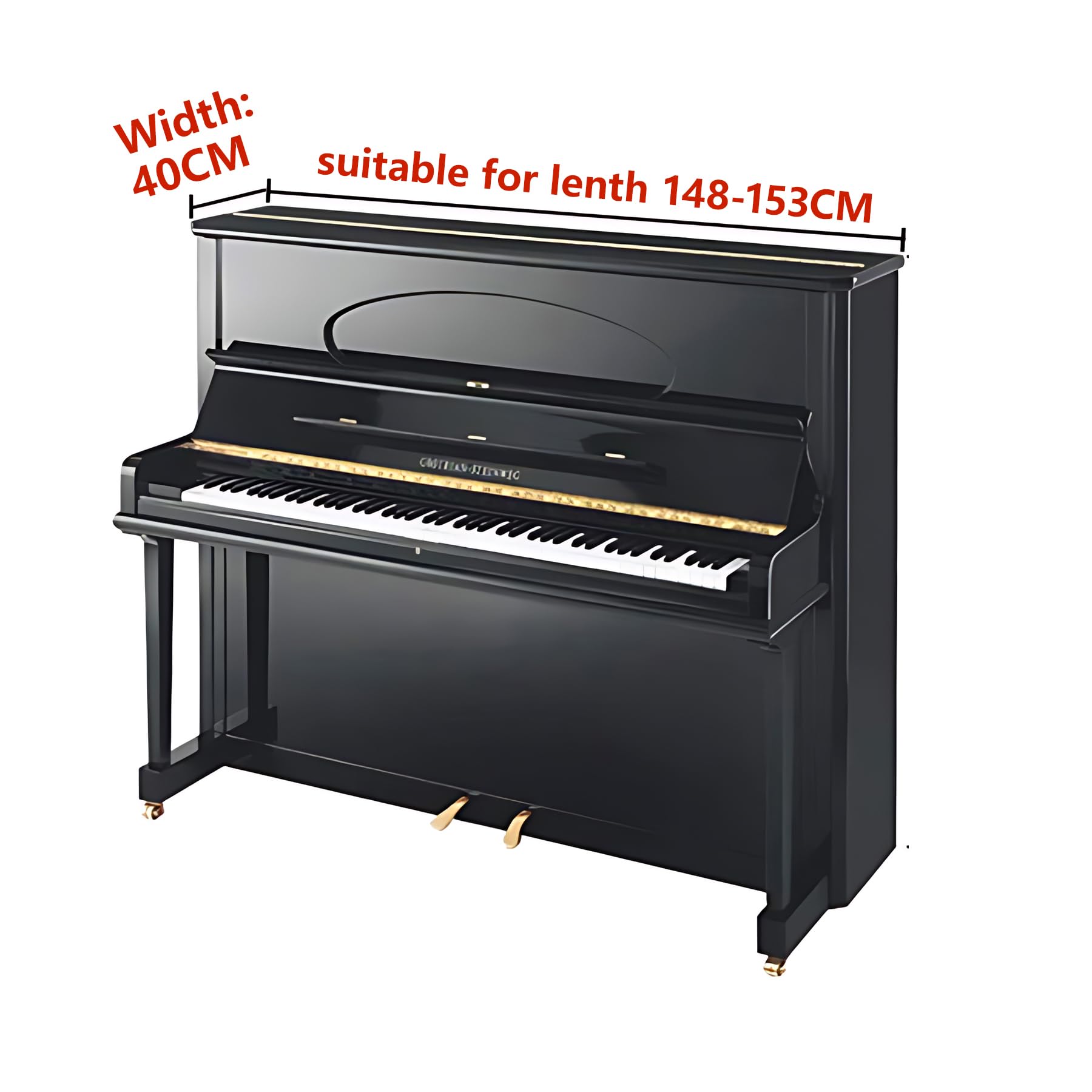 Pokrowiec na pianino, pokrowiec na klawiaturę fortepianu, 200 * 34 cm ręcznie tkany kwadratowy frędzel Pokrowiec na pianino z pokrowcem na stołek Pokrowiec na pół pianina Pokrowiec na pianino z tkanin