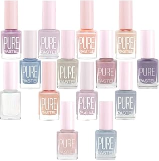 Pastel Oje Pure 601 602 603 606 607 608 609 610 611 612 613 614 615 616 13 Ml X 14 Adet Karışık