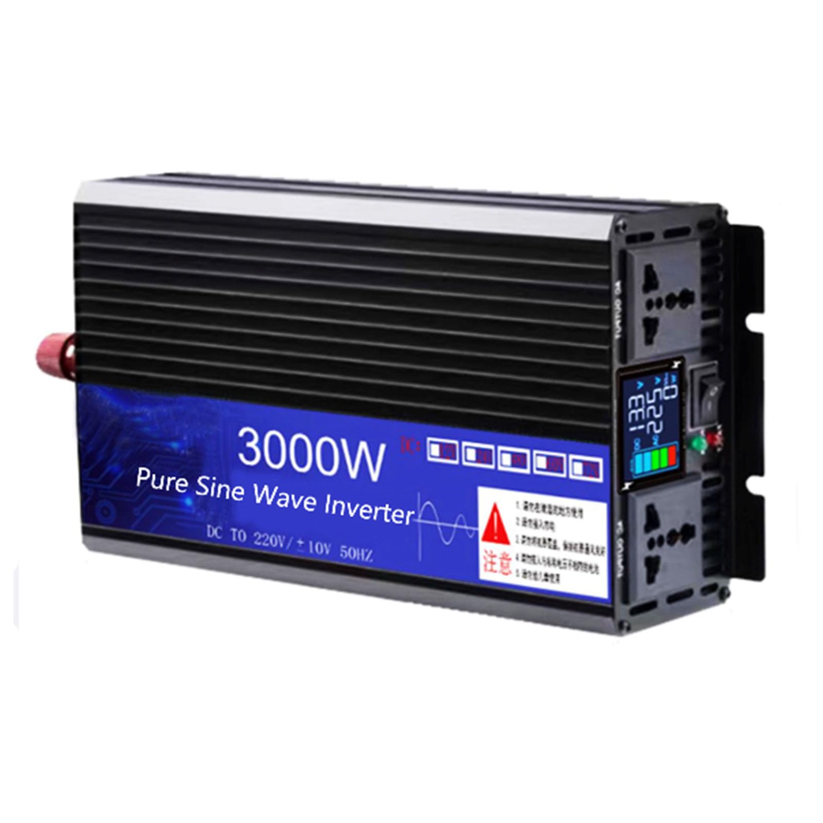 Onduleur 60V 220V 3000W avec entrée CC et sortie CA sinusoïdale