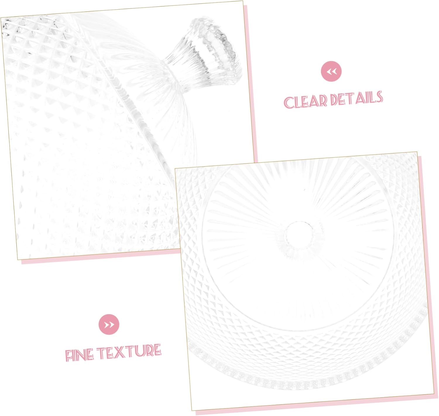 Amosfun 1Set Elegant Glass Dessert Dome Cake Cover with Tray for Buffets Weddings and Parties Food Display Stand for Appetizers and Desserts Lightweight and Practical