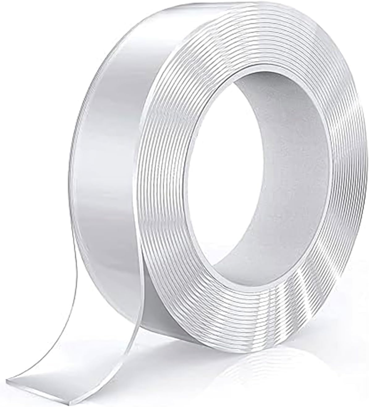 Amazon Brand - Solimo Nano Double Sided Tape, Multipurpose Super Sticky Gel Grip Mounting Tape, Washable, Reusable, No Residue, for Home & Office, 2mm Thick, 1.2 Inch Wide, Transparent (3 mtrs)
