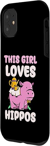 Miniatura 2 de Funda para iPhone 11 This Girl Loves Hipopótamo Hipopótamo Hipopótamo