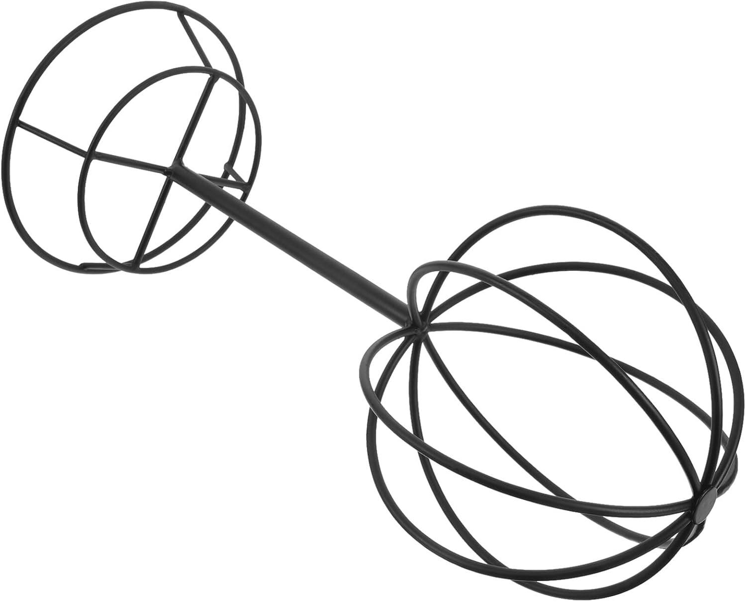 NUOBESTY Freestanding Metal Hat Rack Stand Black Floor-standing Hat Organizer Rack with Base and Retail Display in Closet Or Store