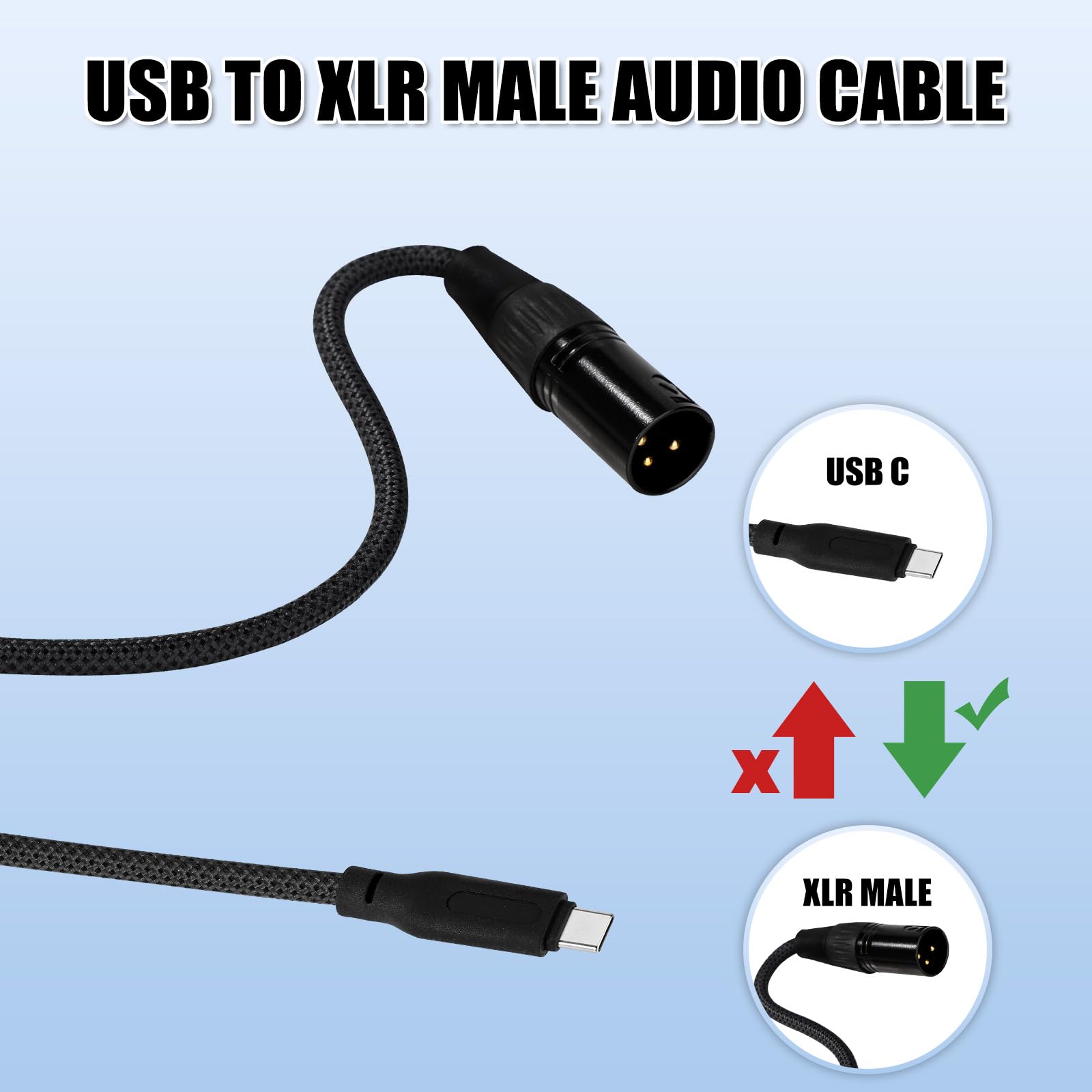 BTFO USB C to XLR Cable - Image 4