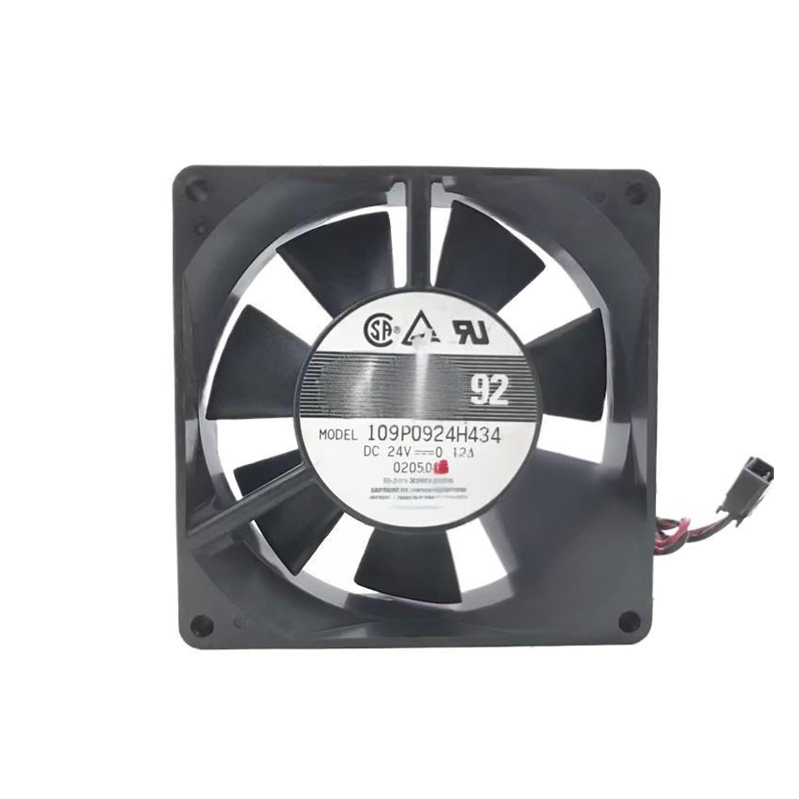 UITGVDQAT 109P0924H434 DC 24V 0.12A 92x92x25mm 2-wire Server Cooling Fan