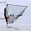 Portable Basketball Shooting Machine - IndoorOutdoor Rebounder with 180° Rotating Chute, Basketball Return System, Includes Carrying Storage Bag for Easy Transport