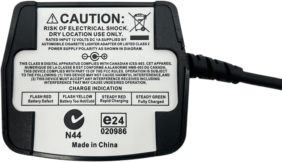 RLN4884 Vehicle Travel Charger Compatible with XTS2500 XTS1500 XTS5000 XTS3500 XTS3000 MT1500 MTS2000 MTX8000 MTX9000 PR1500 HT1000