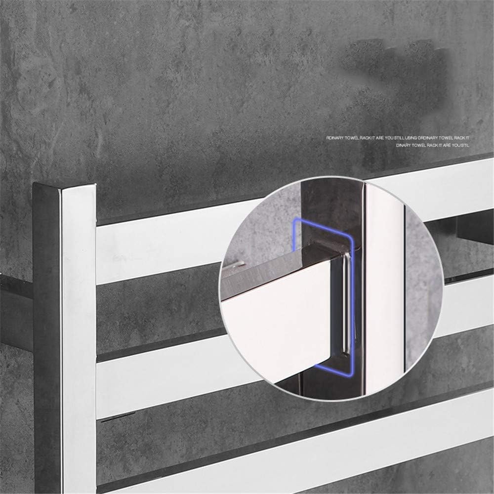 APUM 304 Stainless Steel Towel Warmers, Bathroom Heated Towel Rails,Hard Wiring Electric Towel Rack Bathroom Radiators, Polished,7bar