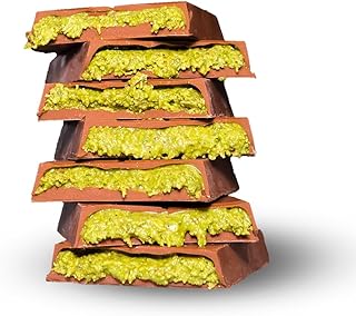 Hasan Efendi Dubai Chocolate – Belgian Milk Chocolate with 70% Pistachio Paste & Shredded Wheat – Unique Gourmet Treat – 6.7oz (190g)
