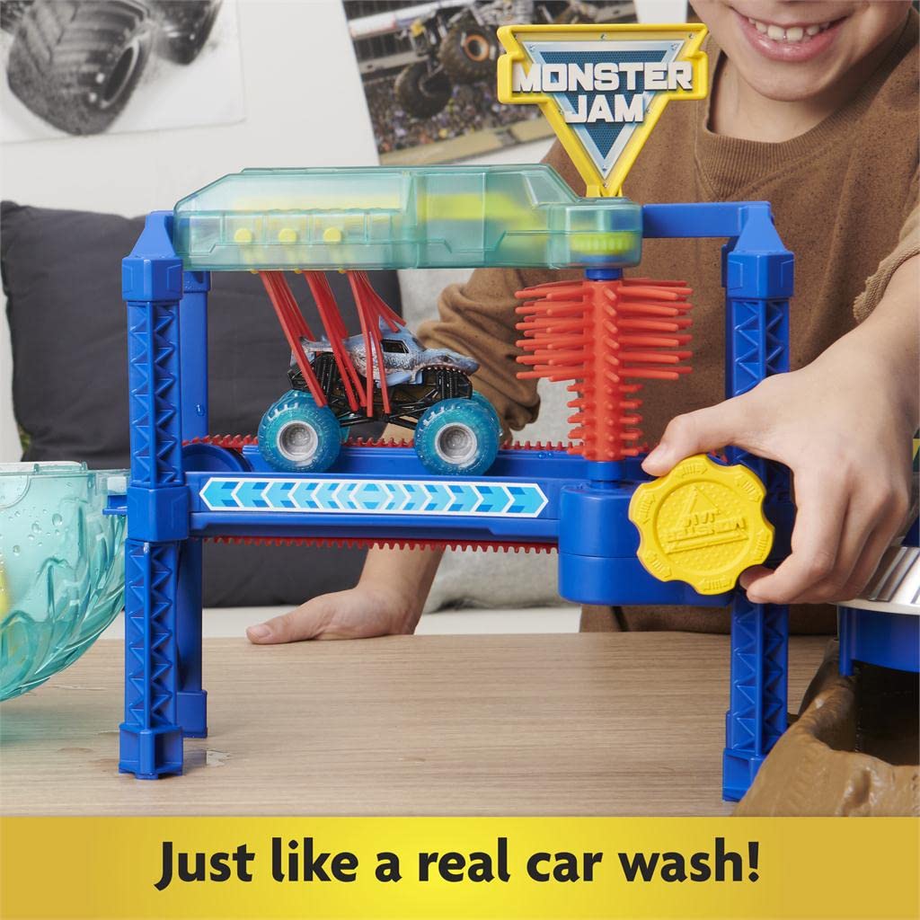 Amazon.com: Monster Jam 6060518 MNJ VHP 1t64 Power Wash Playset